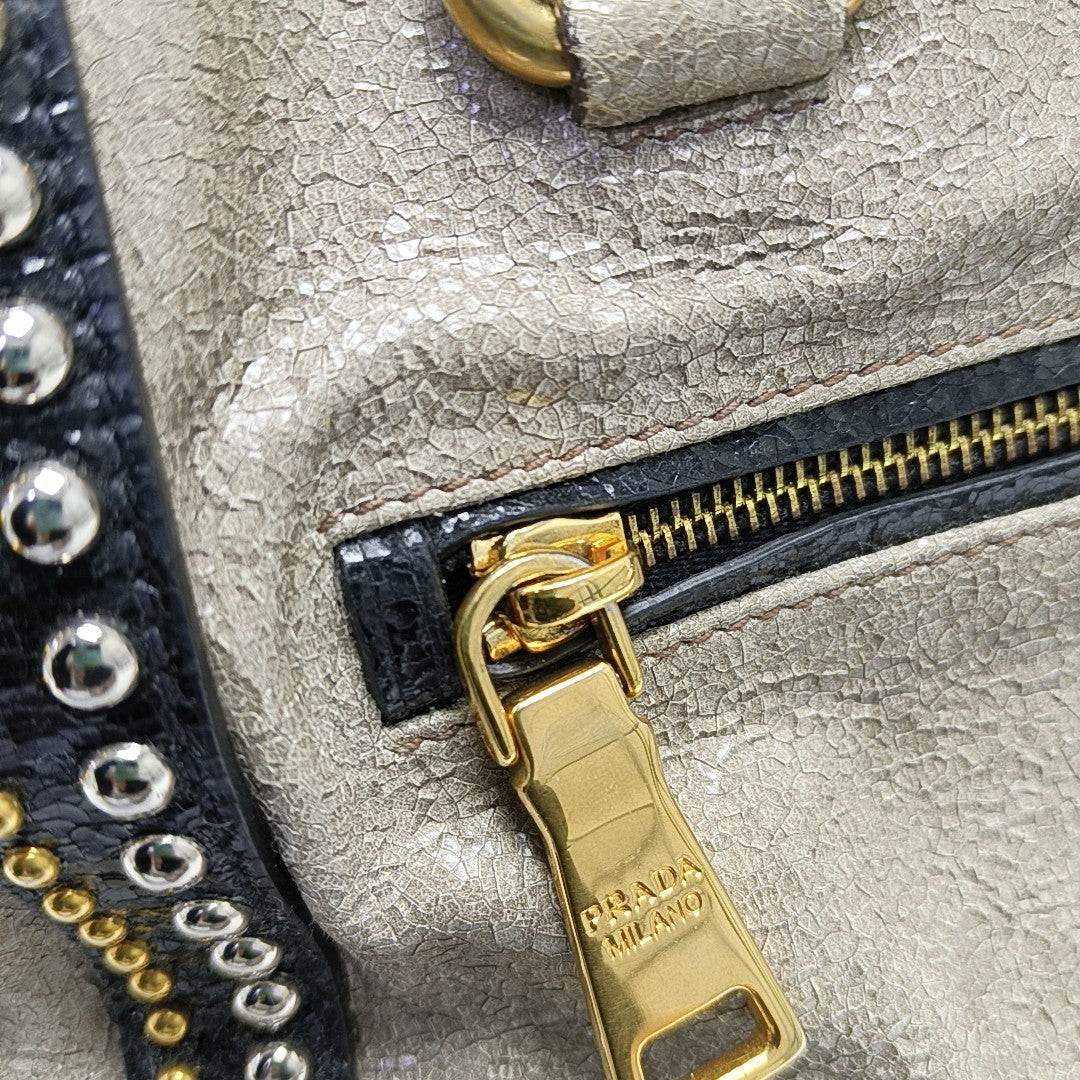 Calfskin Shoulder Bag Beige