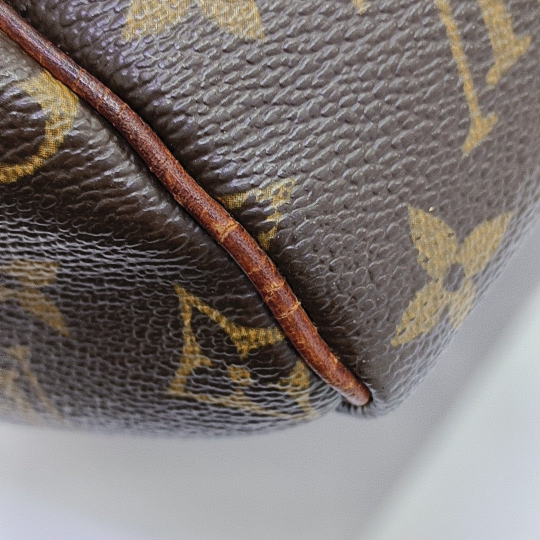 SPEEDY 35 Lona Revestida Monogram Marrón
