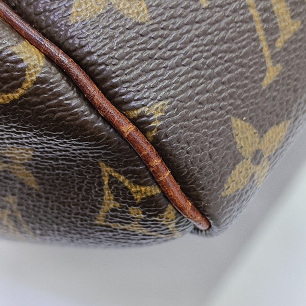 SPEEDY 35 Lona Revestida Monogram Marrón