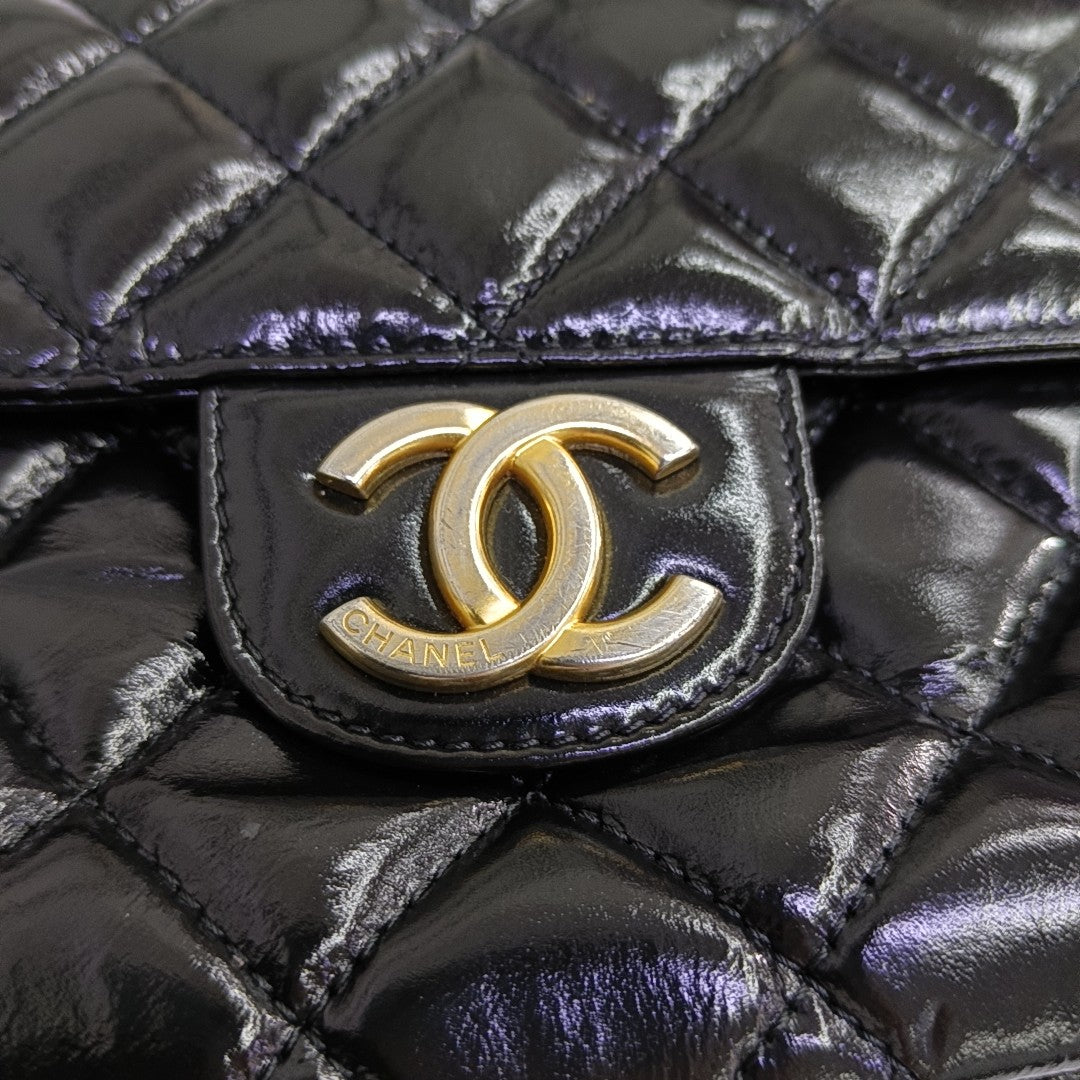 23C HOBO Medium Quilted Calfskin Black