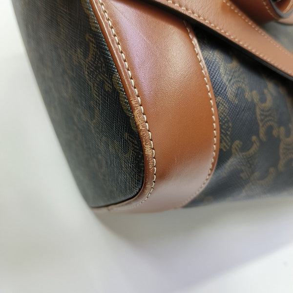 TRIOMPHE CANVAS Small Coated Canvas Brown