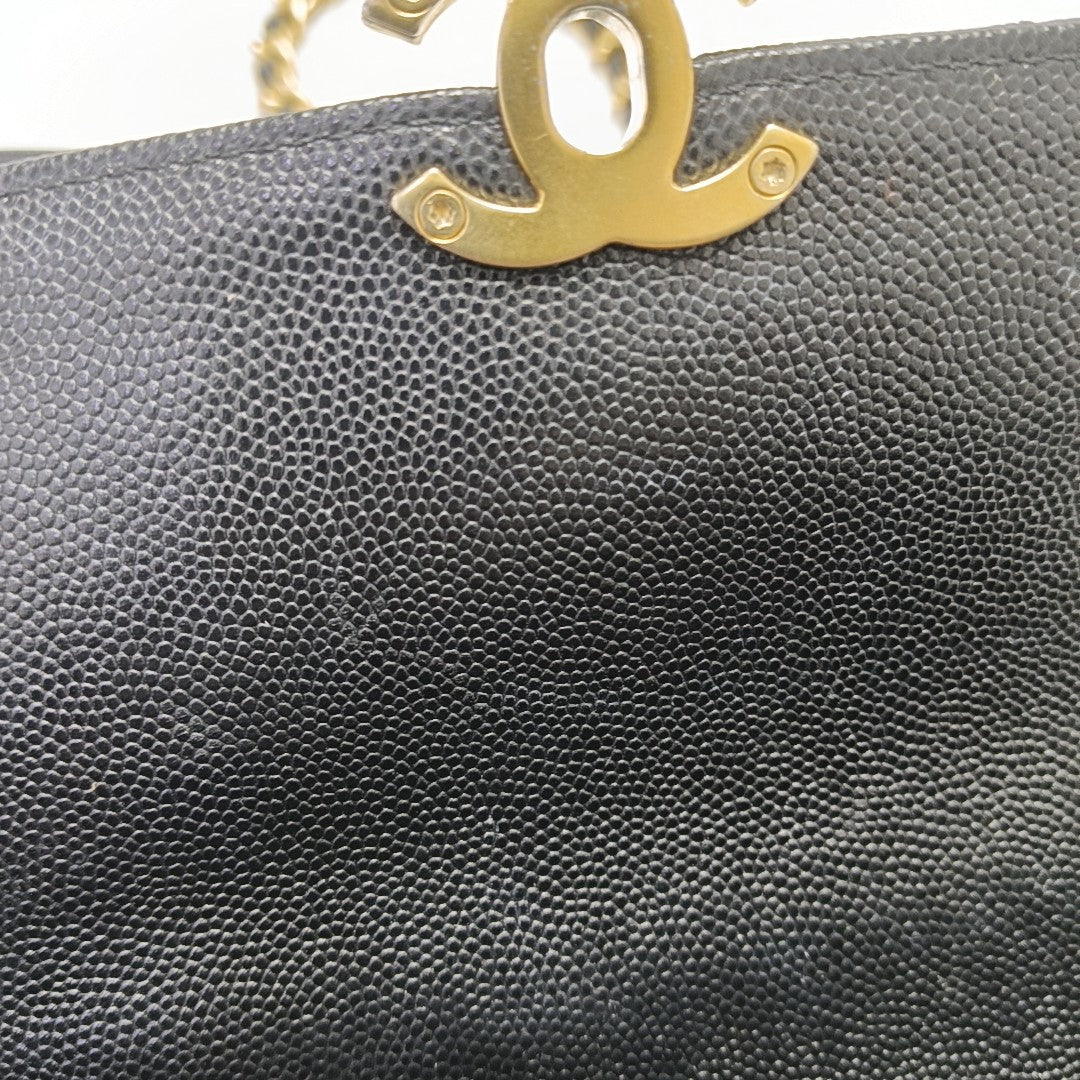 Carry Me Mini Quilted Grained Calfskin Black