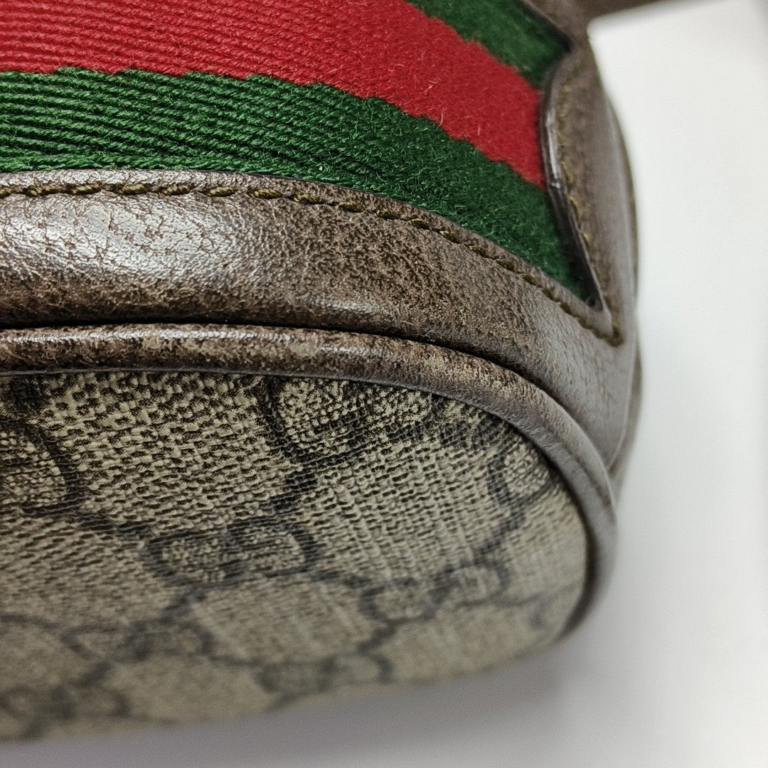 Ophidia Mini Monogram Coated Canvas Beige