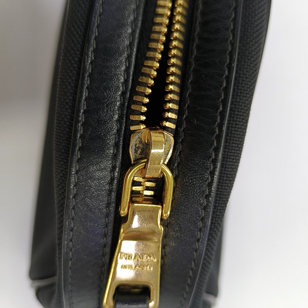 Fabric Shoulder Bag Black