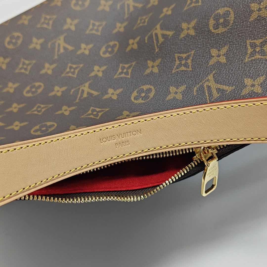 SLOUCHY MM Monogram Coated Canvas Brown