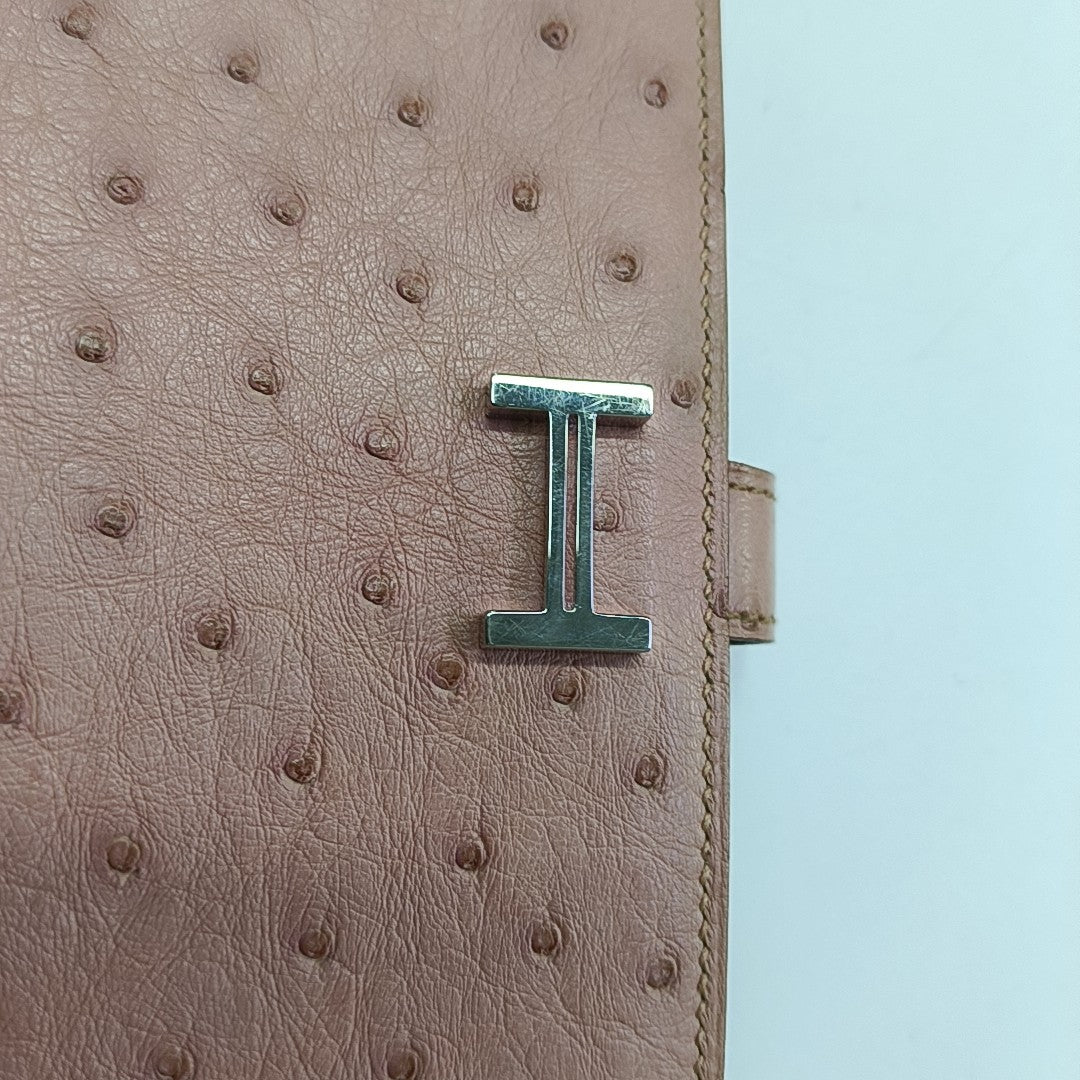 Bearn Ostrich Pink Wallet