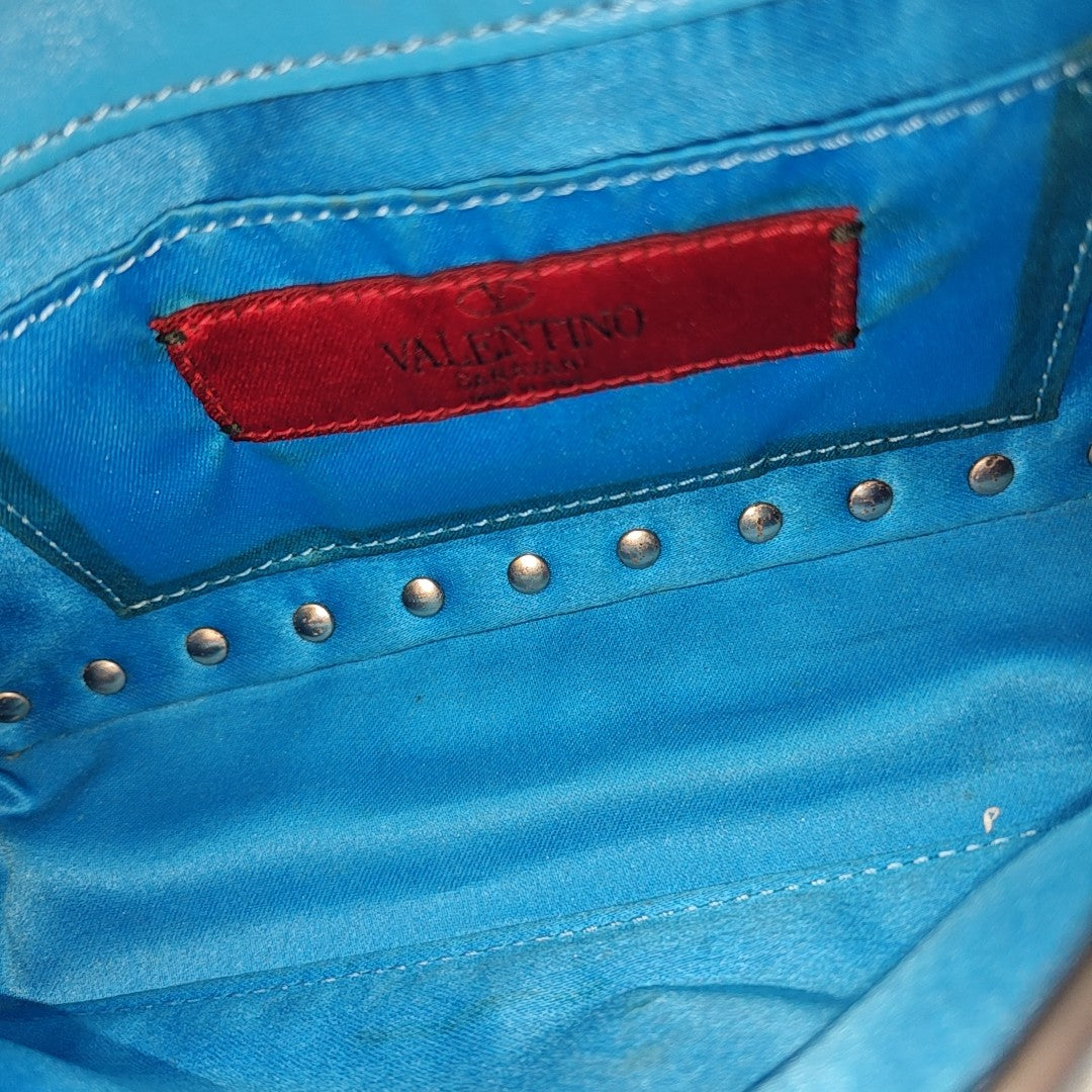 Rockstud Calfskin Blue