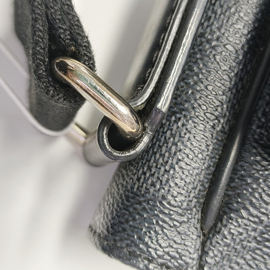 DISTRICT MM Damier Graphite Coated Canvas Gray