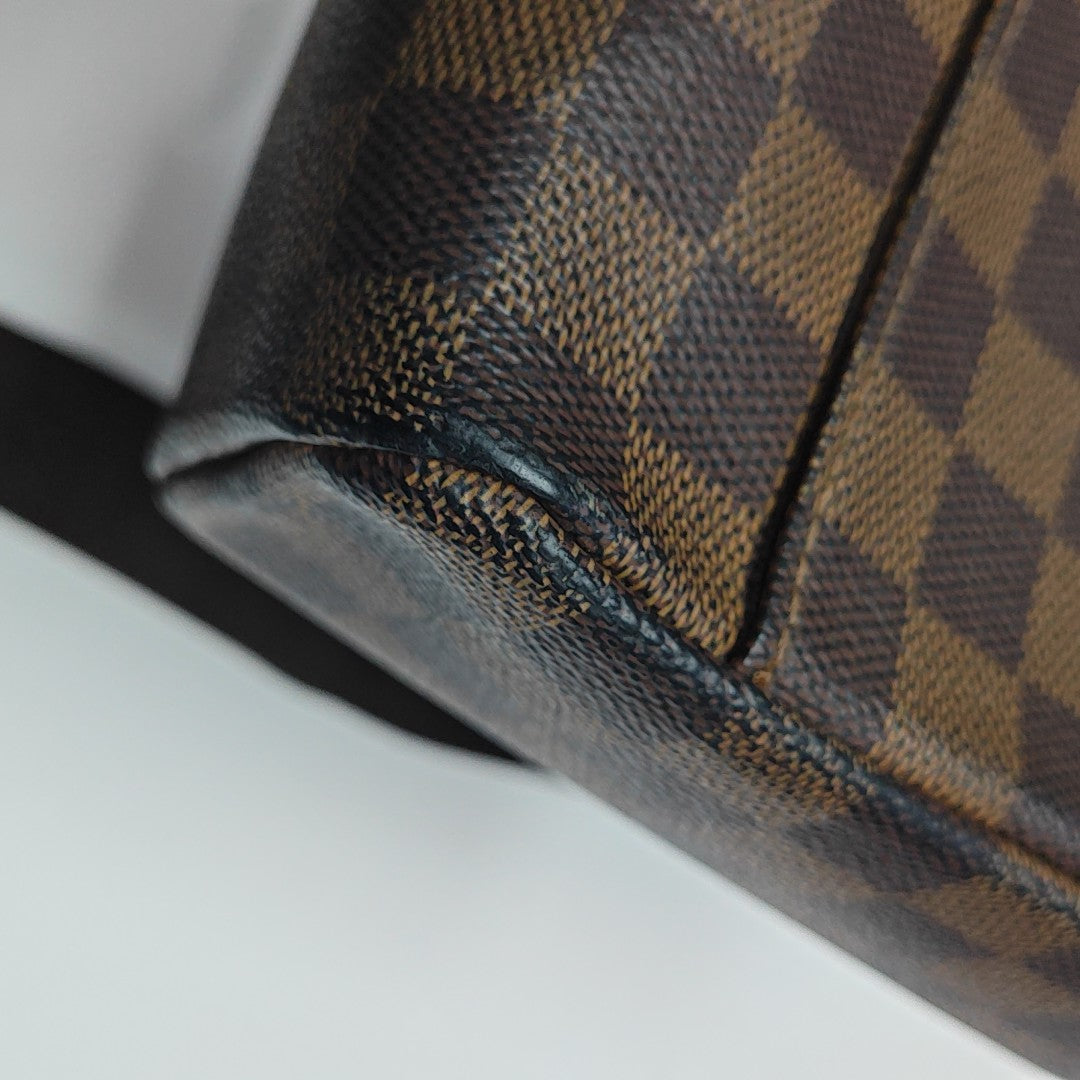 OLAV PM Damier Ebene Coated Canvas Brown