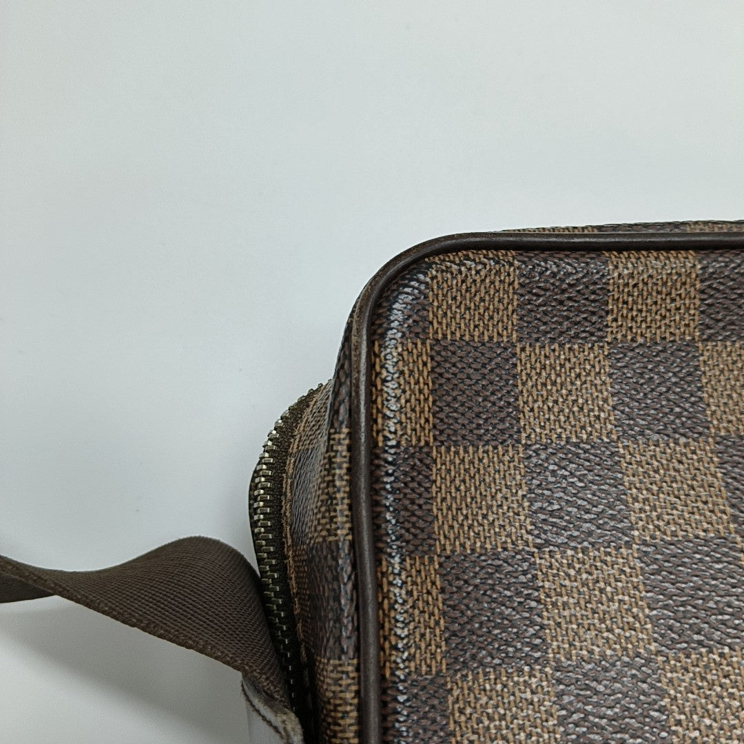 OLAV PM Damier Ebene Coated Canvas Brown