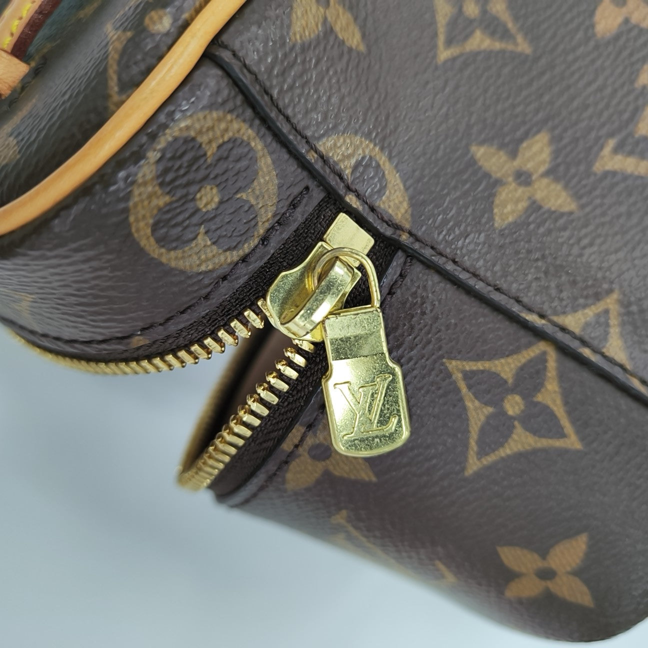 NICE Super Mini Monogram Coated Canvas Brown