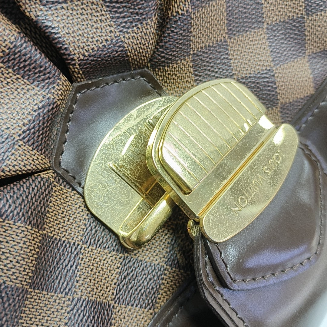SISTINA GM Damier Ebene Coated Canvas Brown