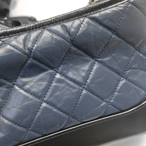 GABRIELLE Small Quilted Calfskin Blue