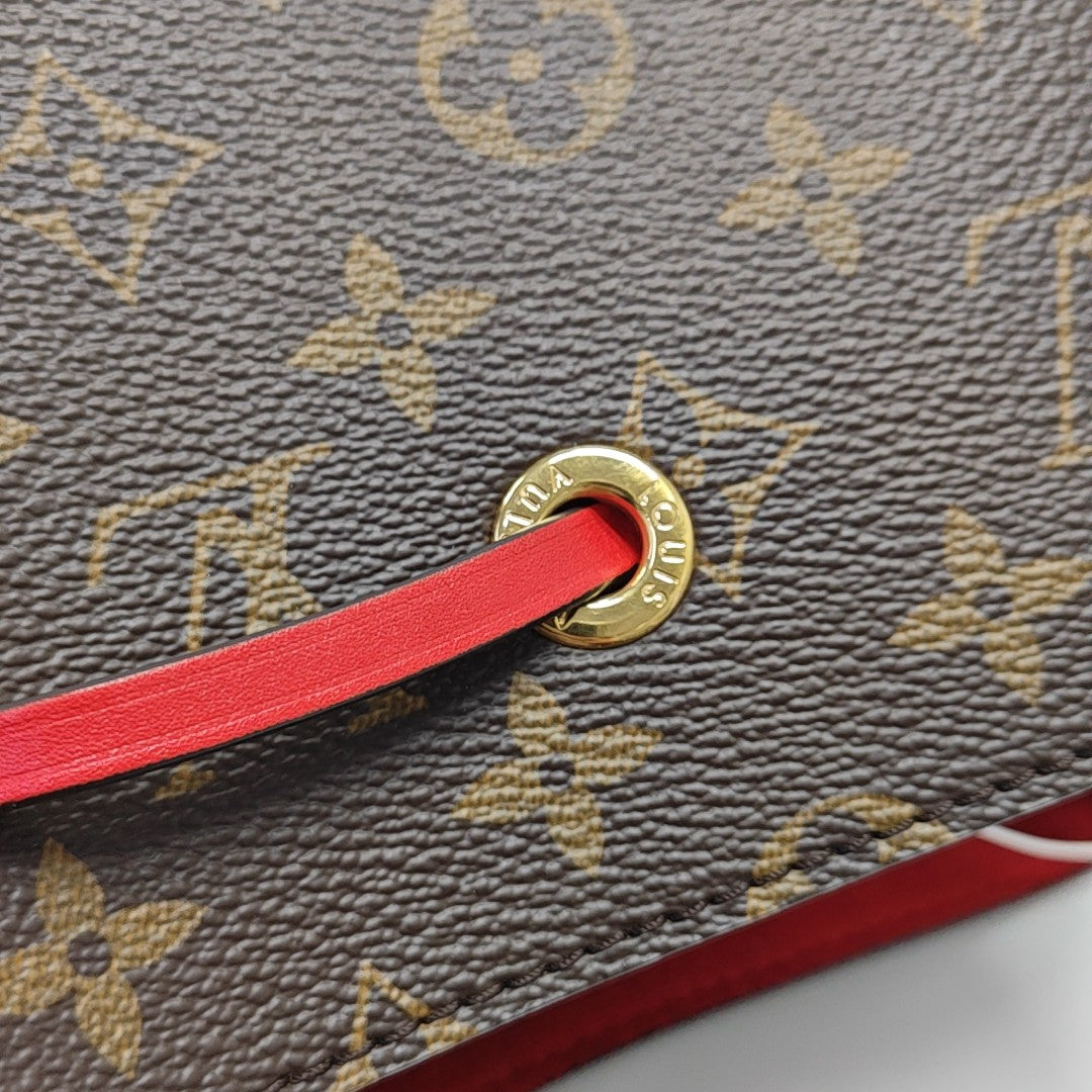 NÉONOÉ MM Monogram Coated Canvas Brown
