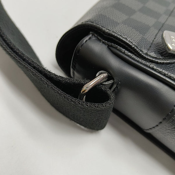 DISTRICT MM Damier Graphite Coated Canvas Gray