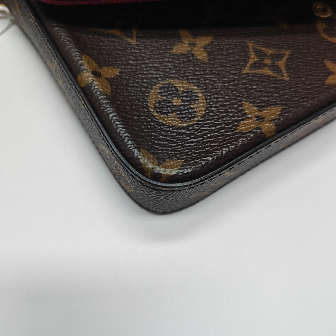 FÉLICIE Monogram Coated Canvas Brown