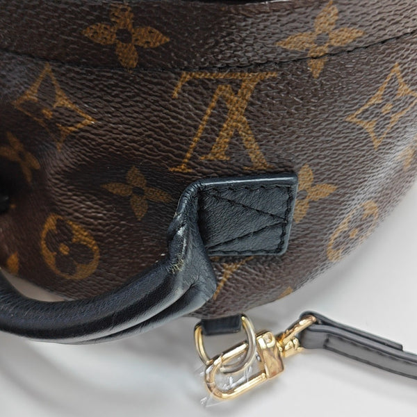 PALM SPRINGS Mini Monogram Coated Canvas Brown