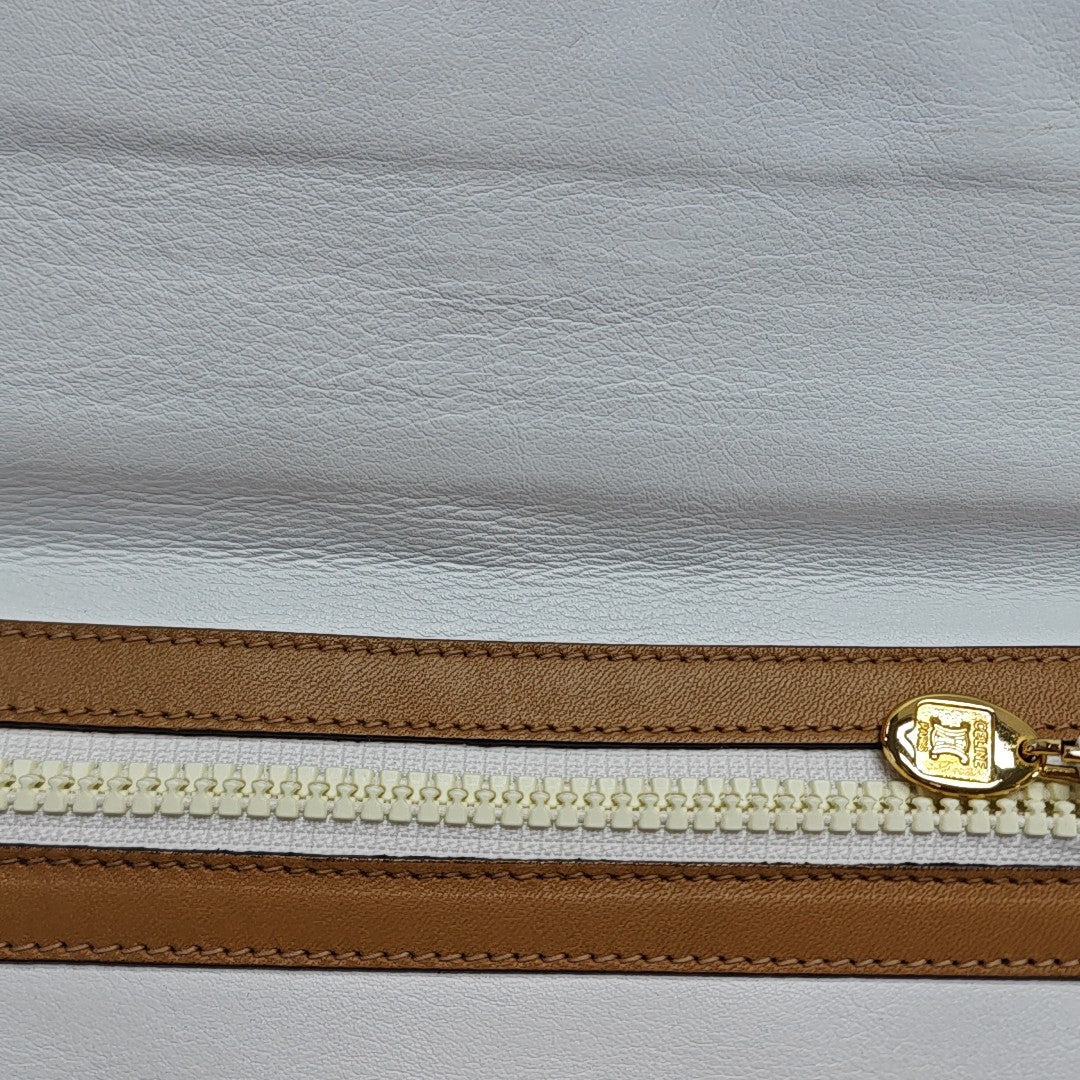 MACADAM CLUTCHES Calfskin White