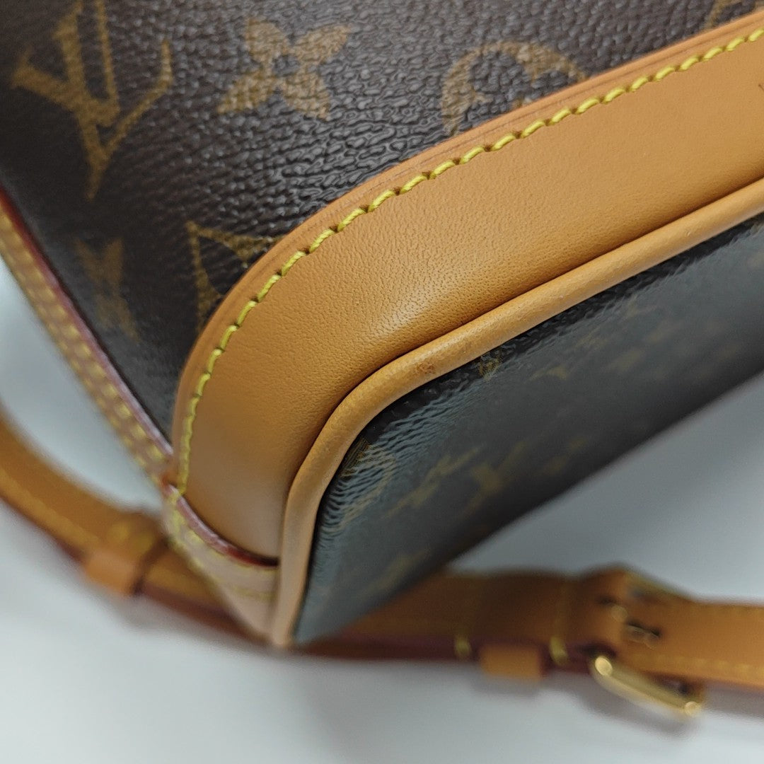 MILK BOX Monogram Coated Canvas Brown