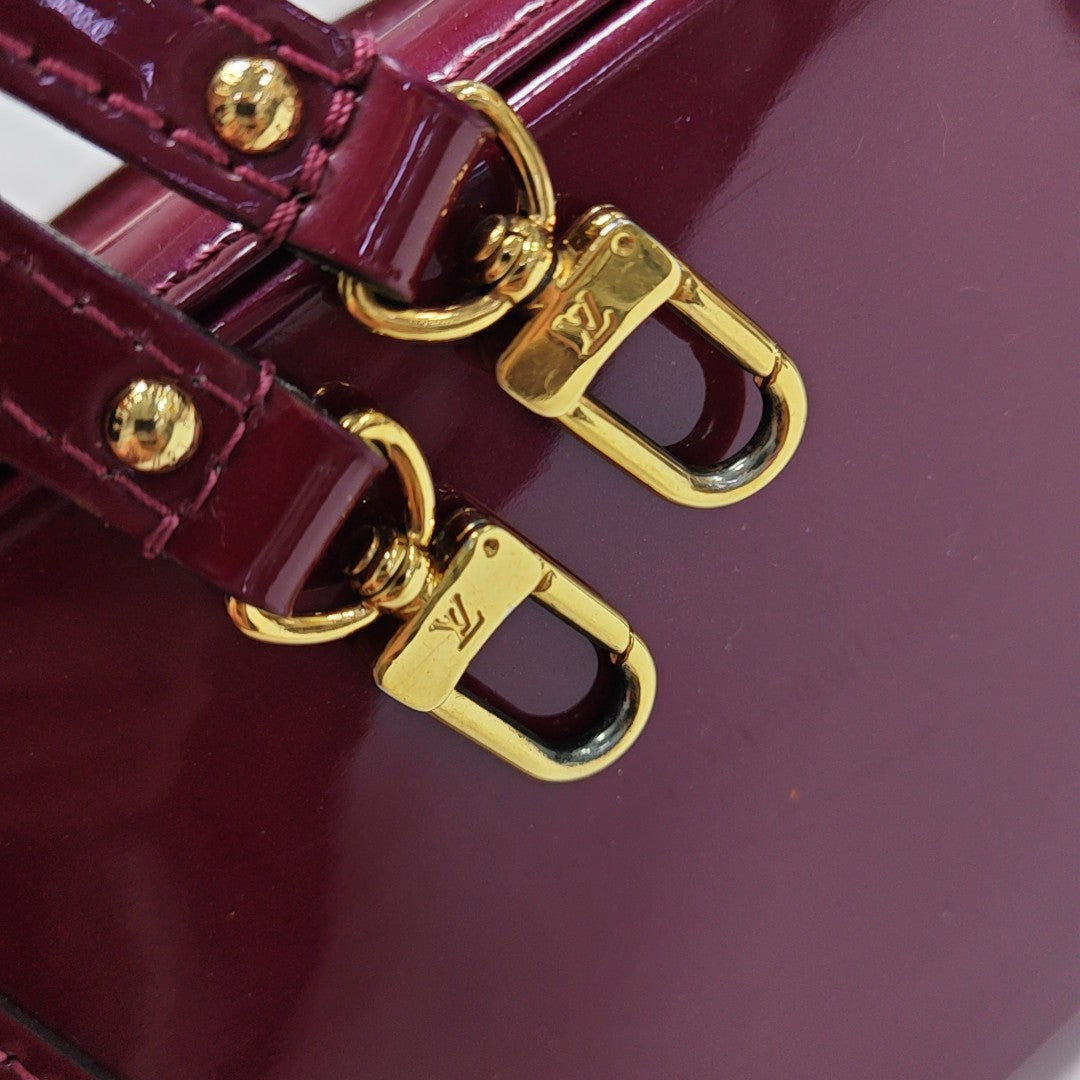 ALMA BB Monogram Patent Leather Red