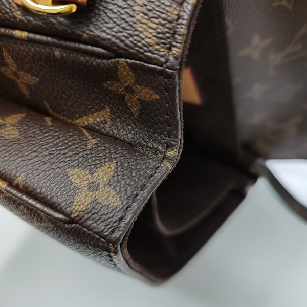 MÉTIS MM Monogram Coated Canvas Brown