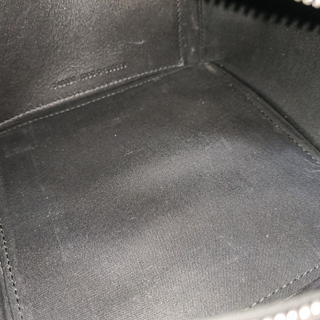 Calfskin Shoulder Bag Small Black