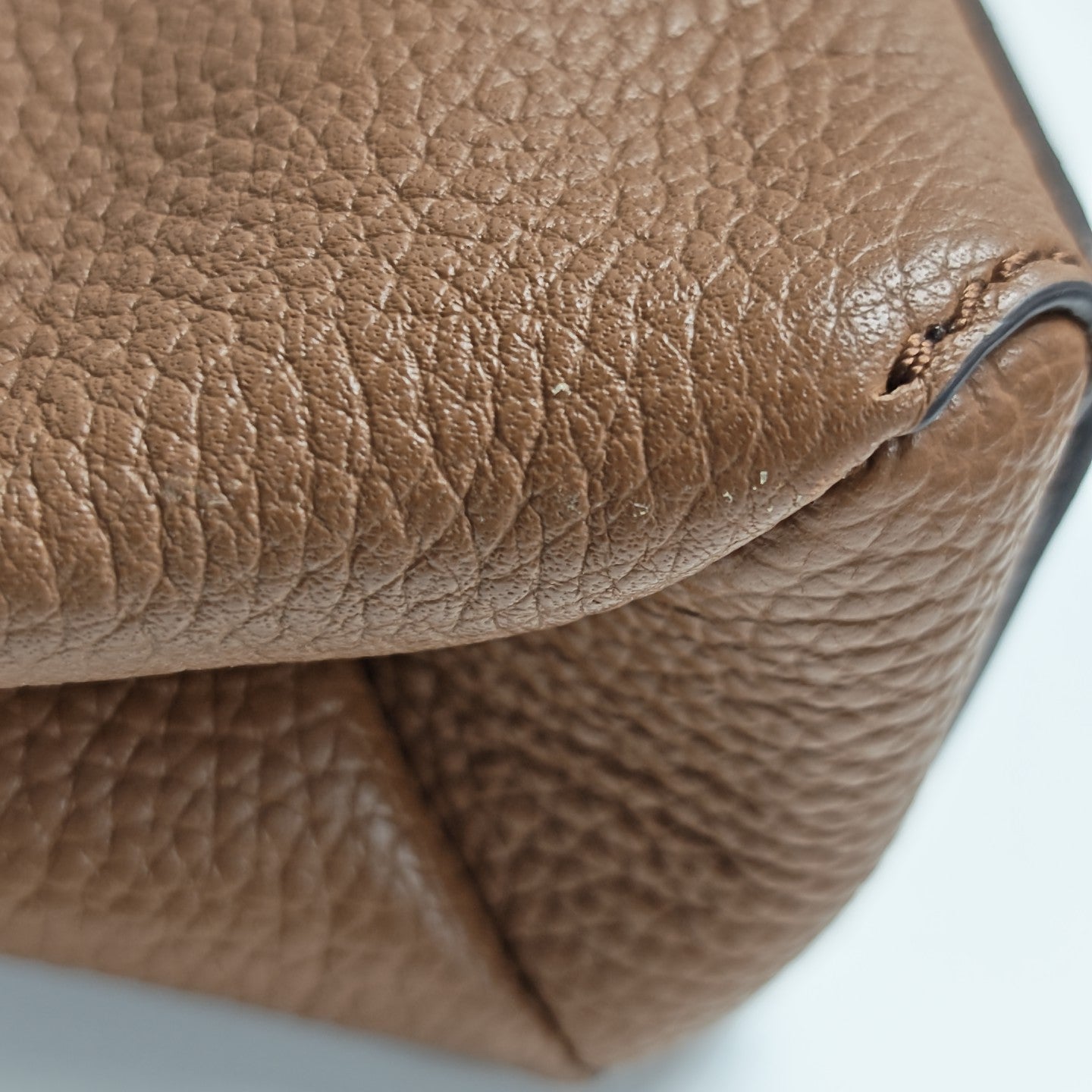 Calfskin Shoulder Bag Brown