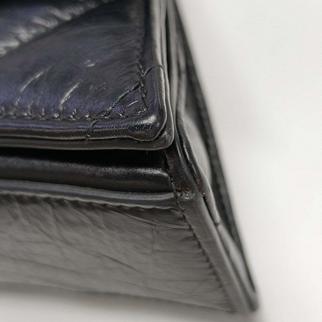 Crush Small Quilted Calfskin Black