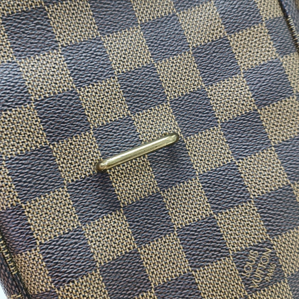 BROADWAY Damier Ebene Coated Canvas Brown