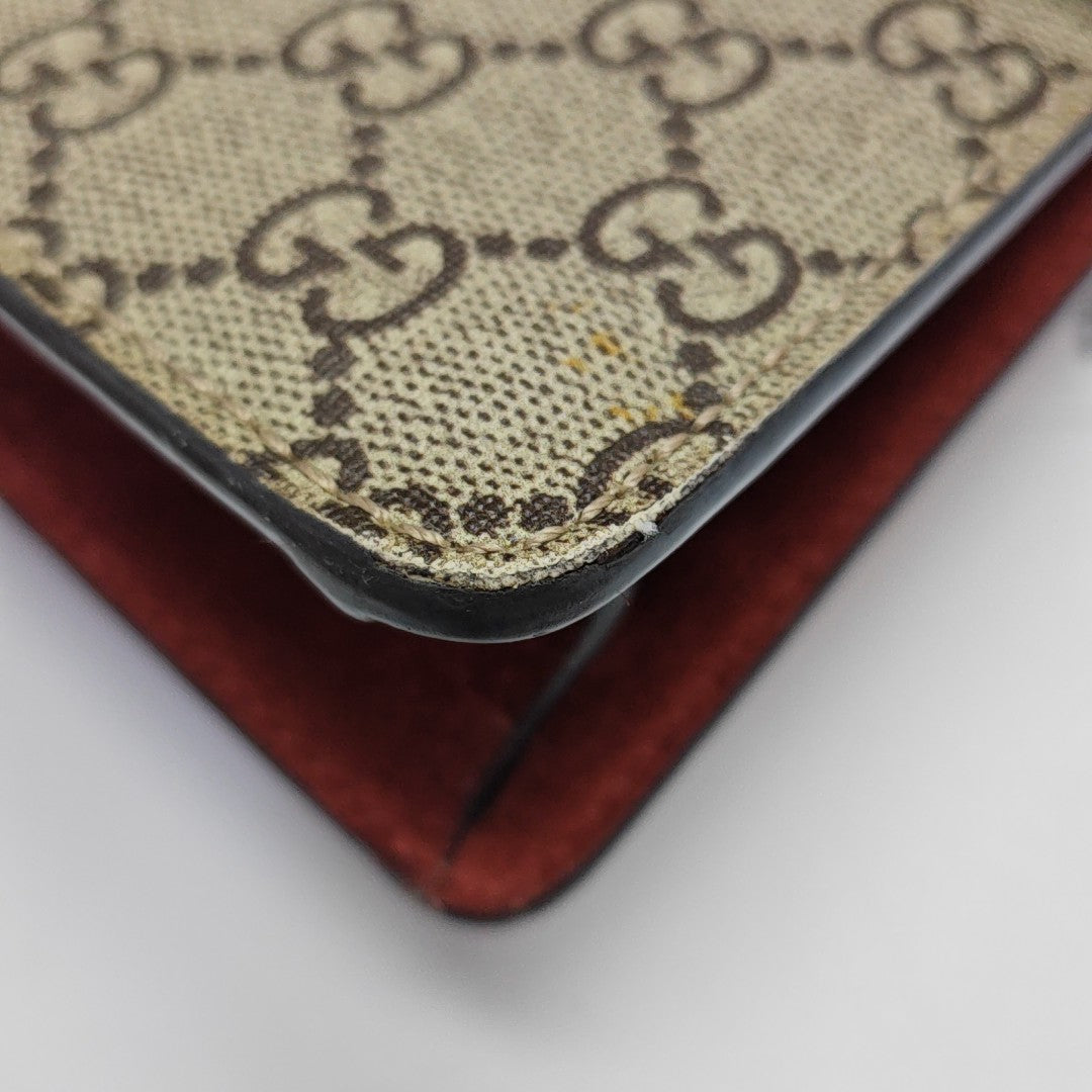 Dionysus Mini Monogram Coated Canvas Beige