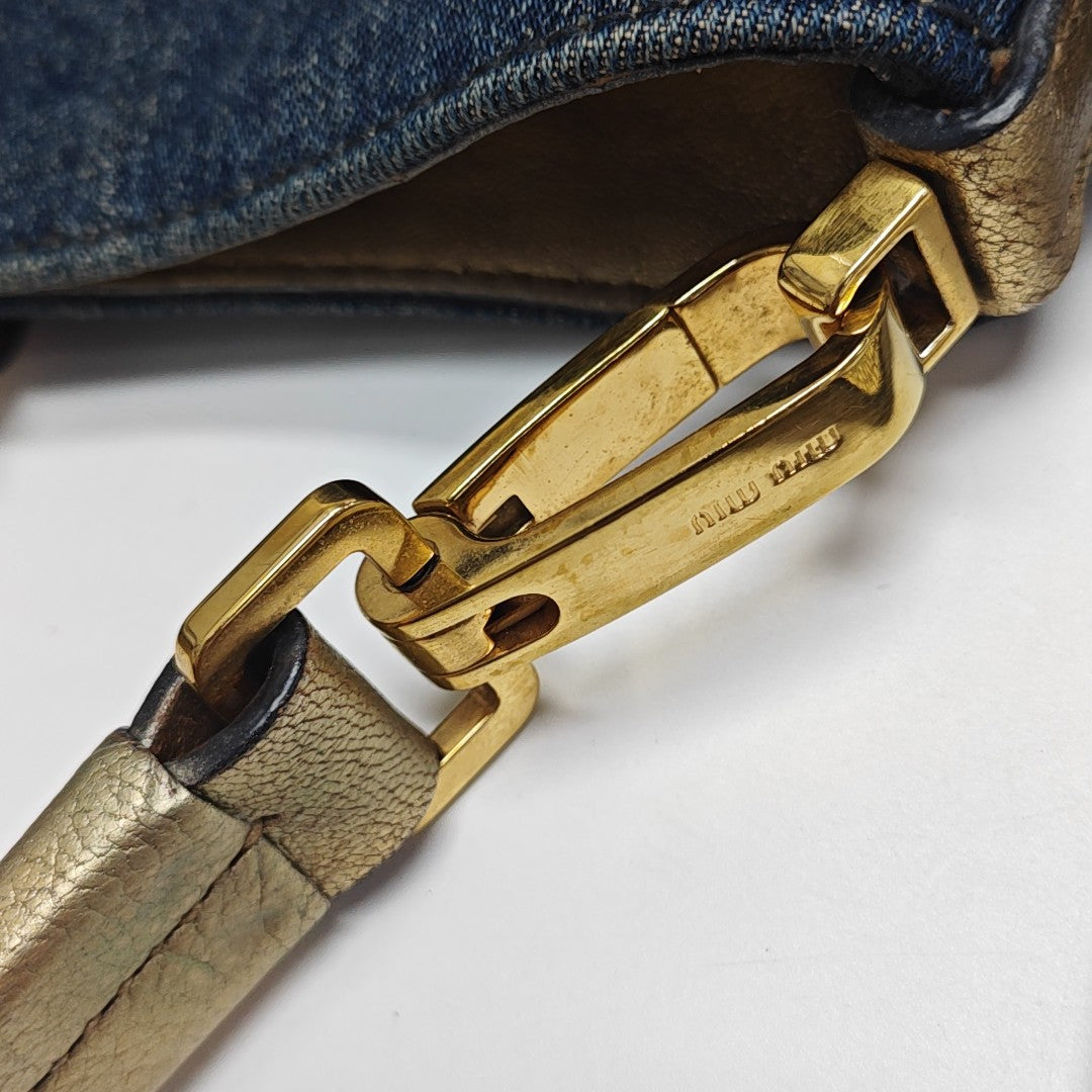 Denim Shoulder Bag Blue