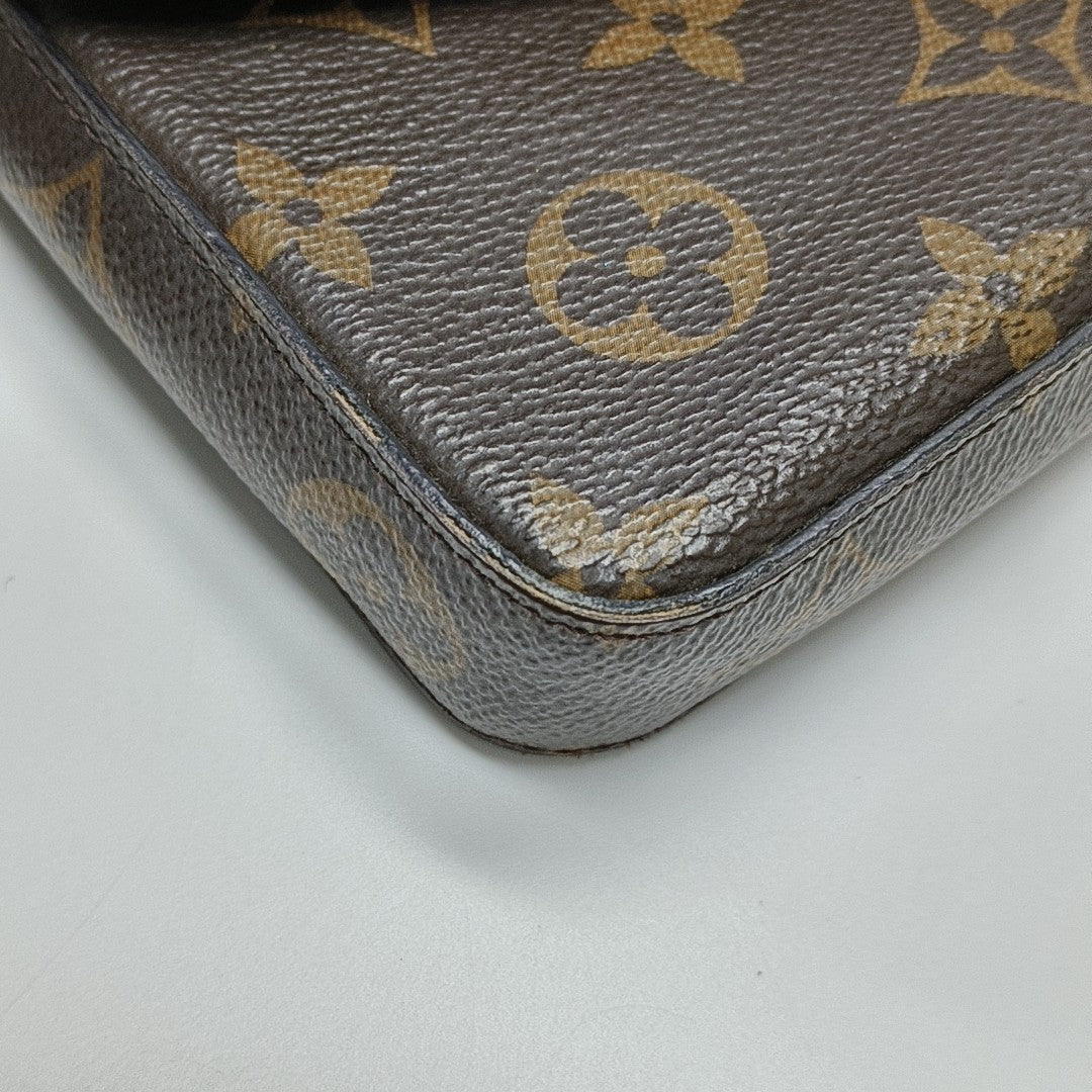 FÉLICIE Monogram Coated Canvas Brown
