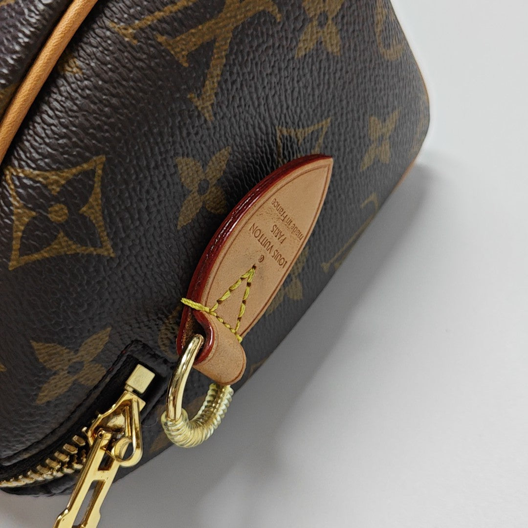 SPEEDY 20 Monogram Coated Canvas Brown