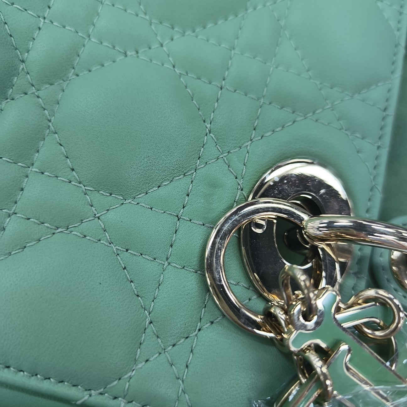 Lady Dior Small Cannage Lambskin Green