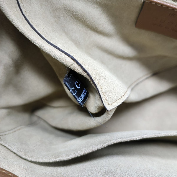 Padlock Small Monogram Coated Canvas Beige