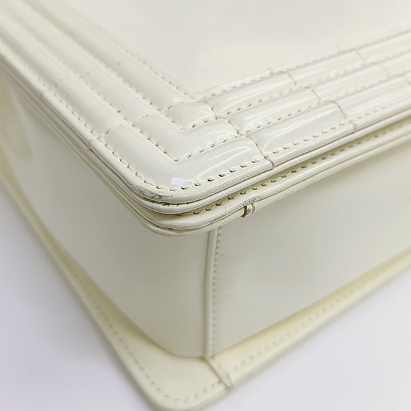 BOY CHANEL Maxi Calfskin Beige