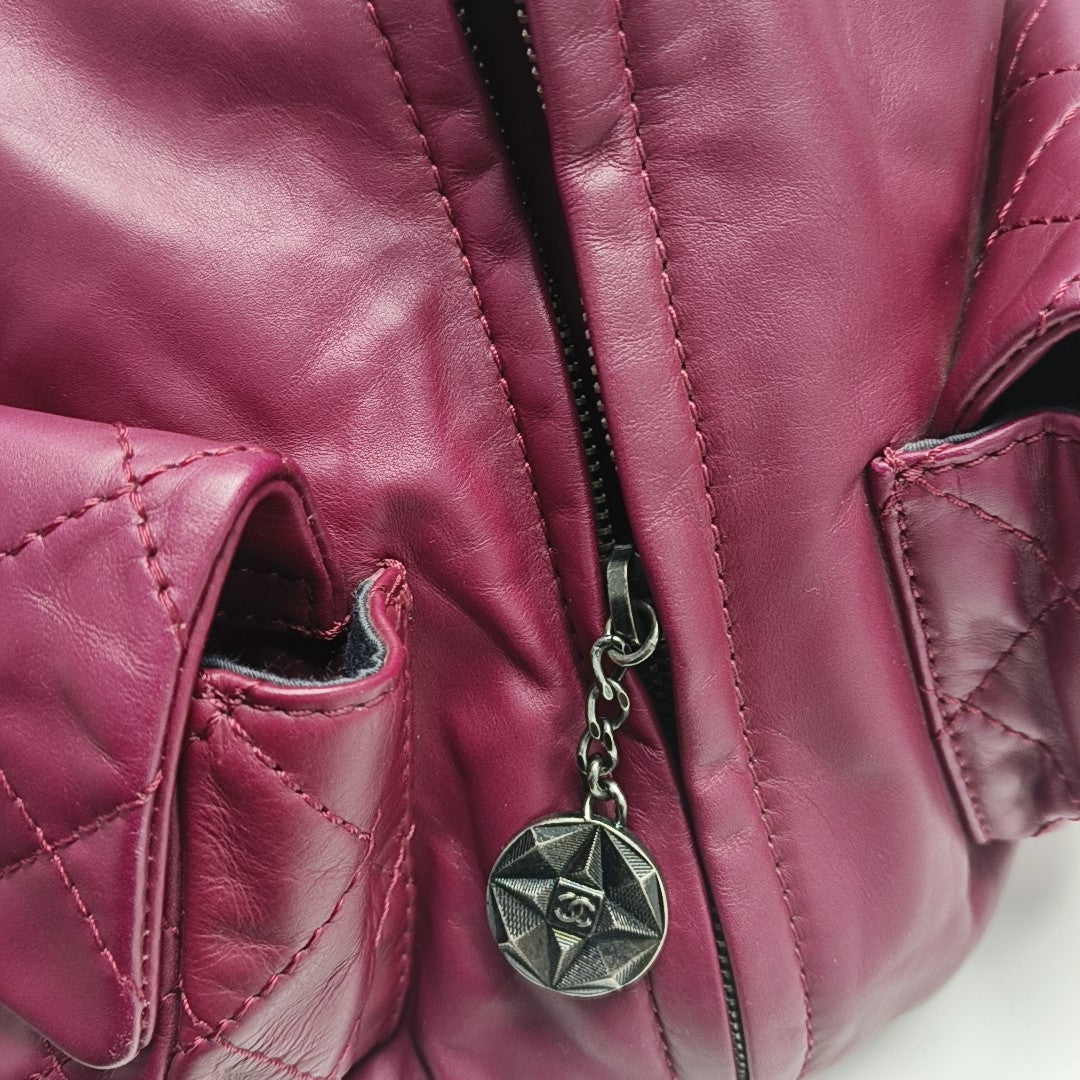 Quilted Calfskin Red