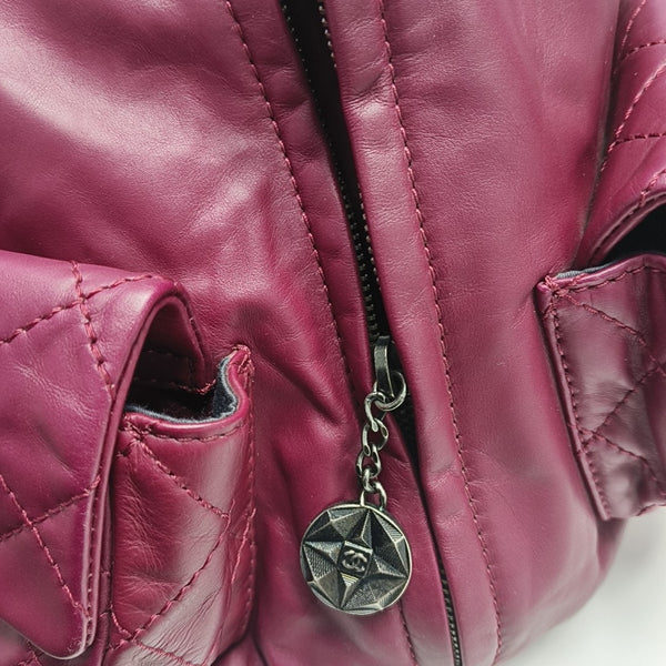 Quilted Calfskin Red