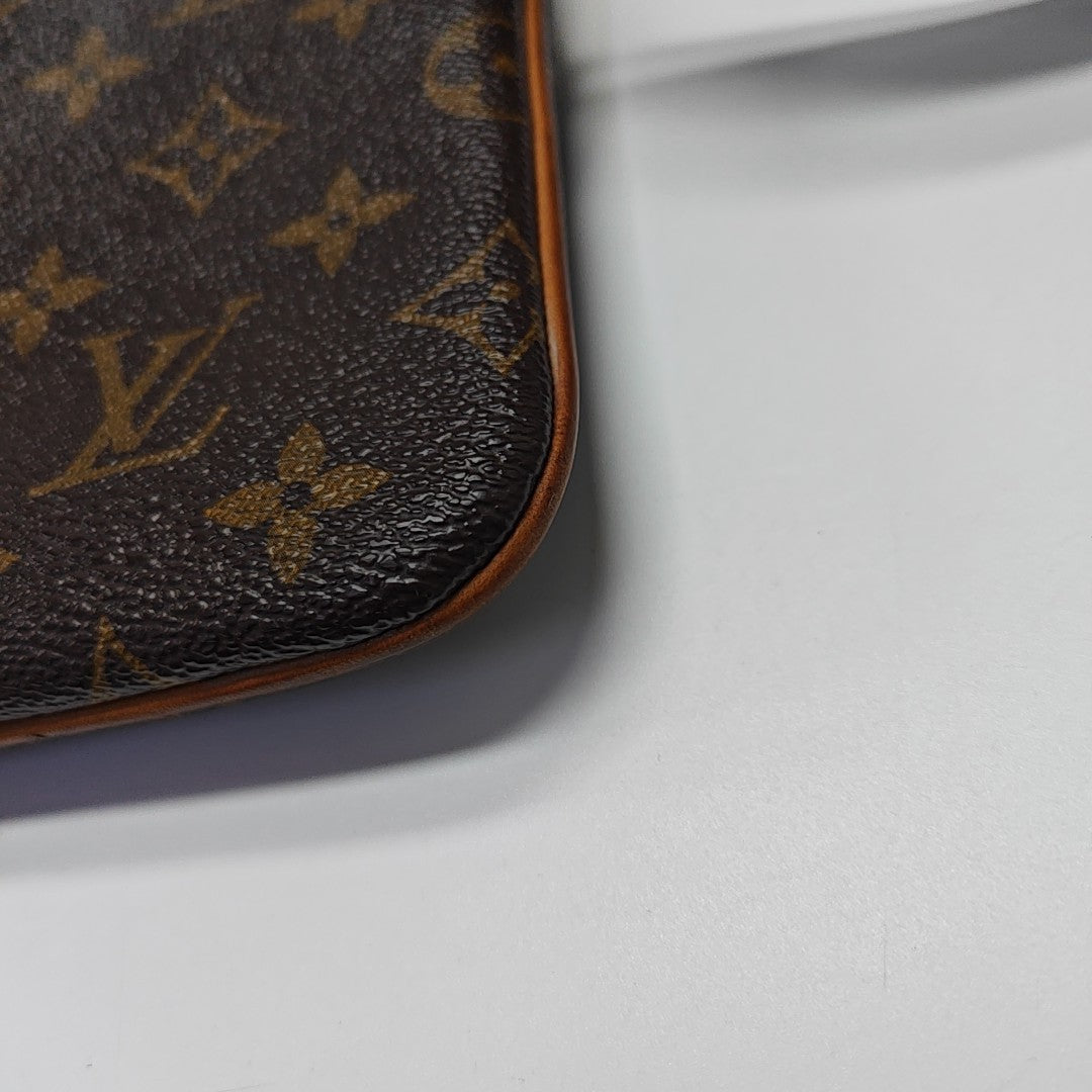 VALMY Monogram Coated Canvas Brown
