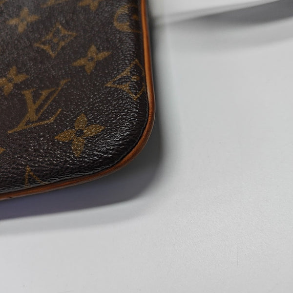 VALMY Monogram Coated Canvas Brown