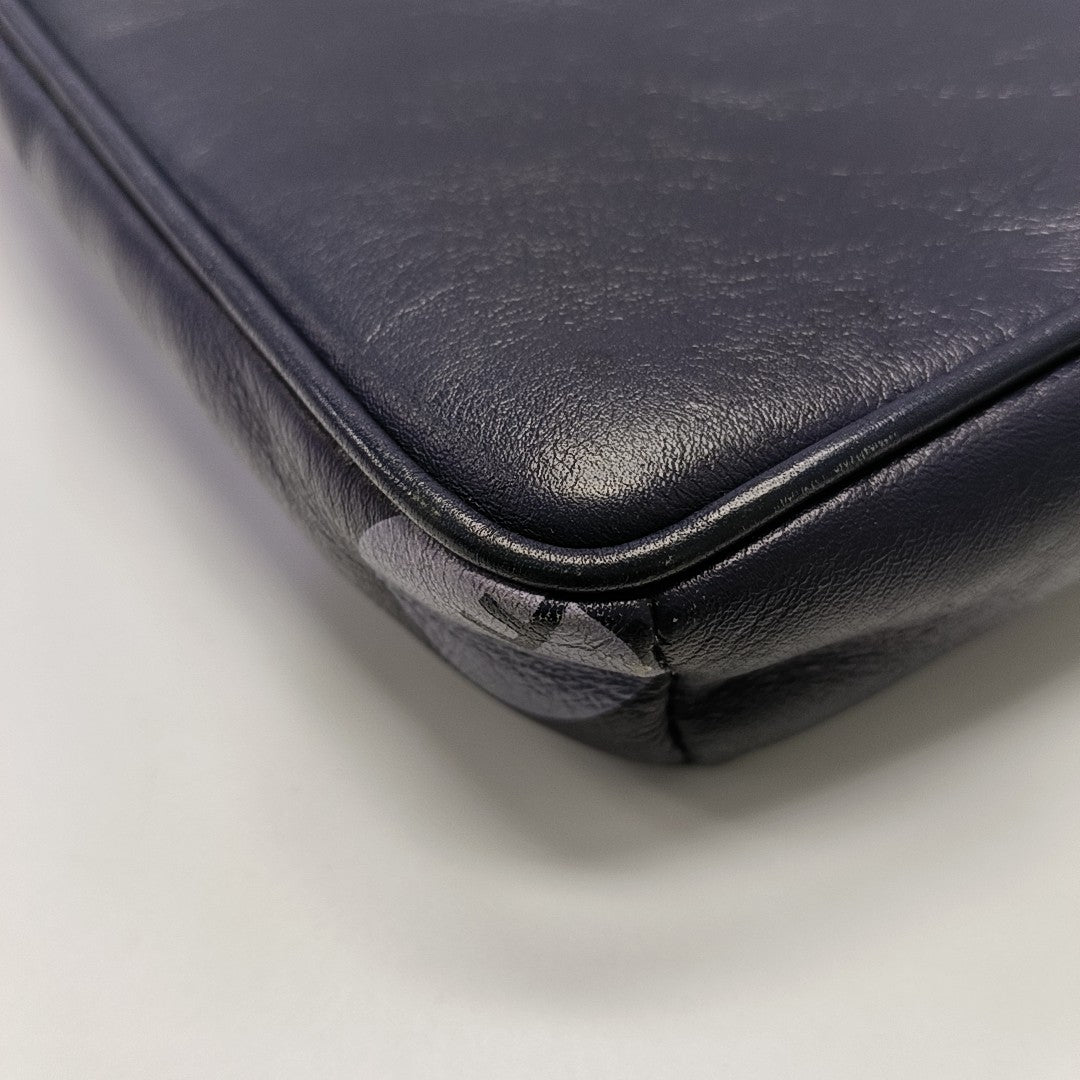 Calfskin Shoulder Bag Blue