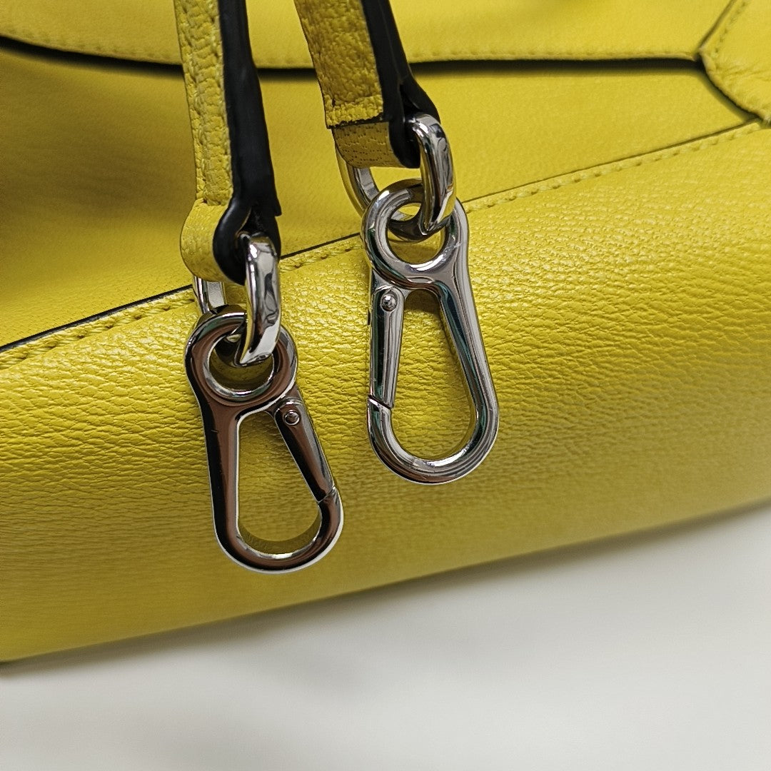 Authenticated pre-owned  Puzzle Mini Lambskin Yellow - Shoulder Bag at Looply