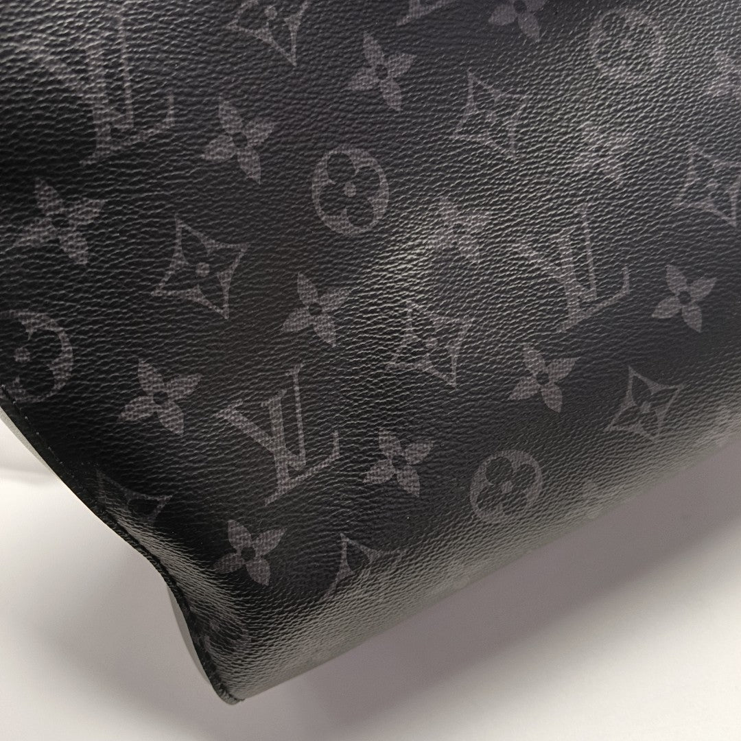 ALL-IN Monogram Coated Canvas Black