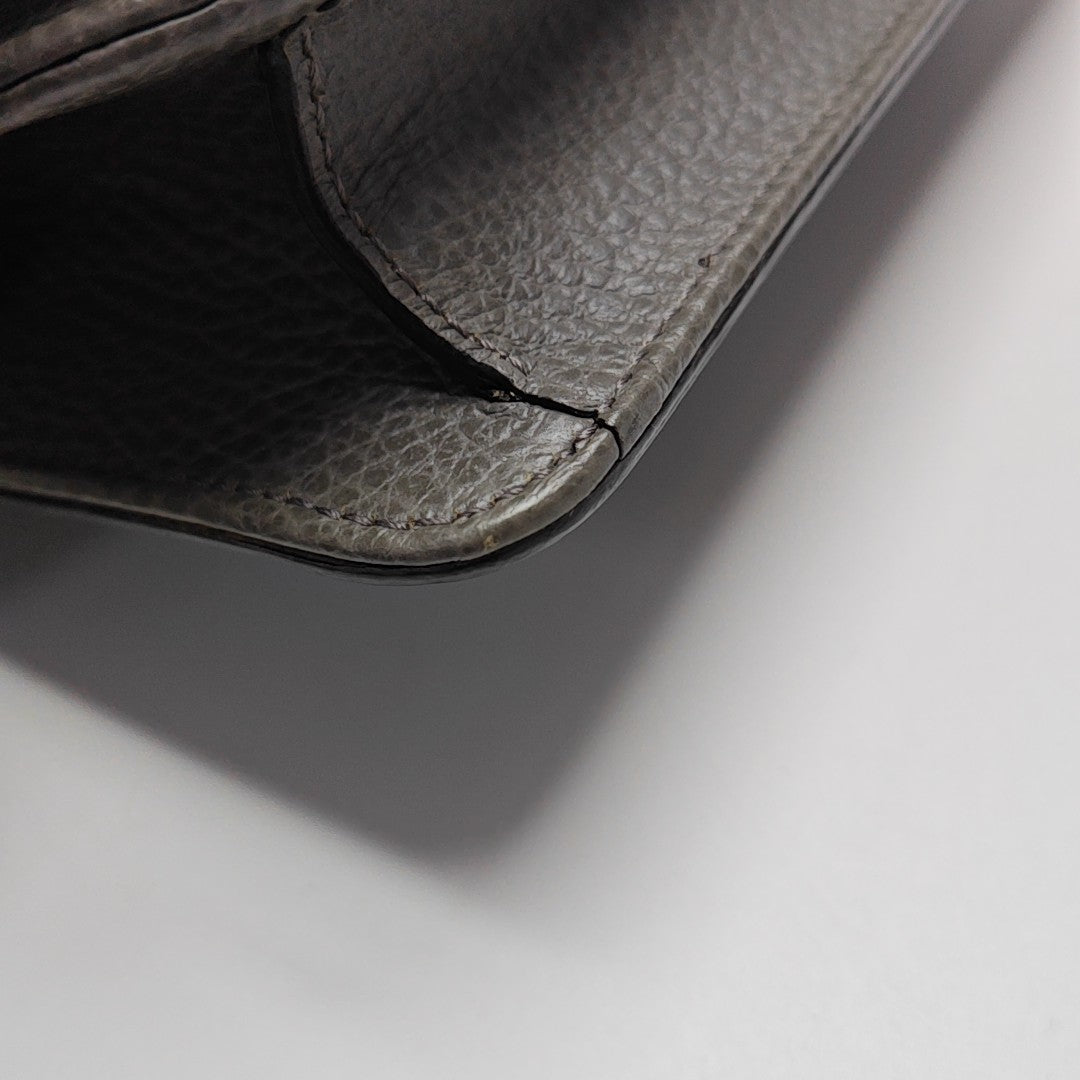Interlocking G Small Calfskin Gray