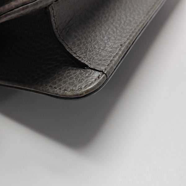 Interlocking G Small Calfskin Gray