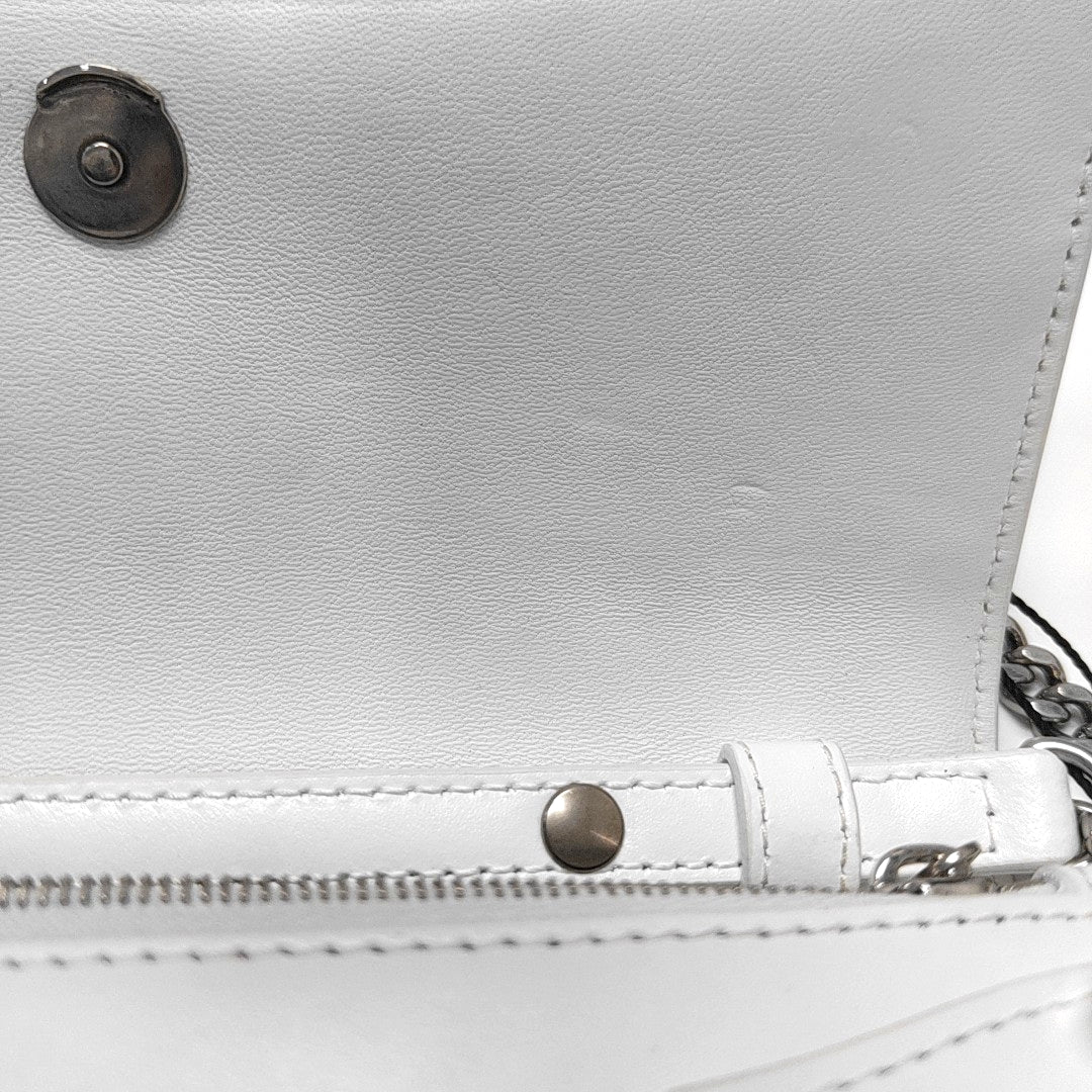 Authenticated pre-owned  Hourglass Calfskin White - Shoulder Bag at Looply