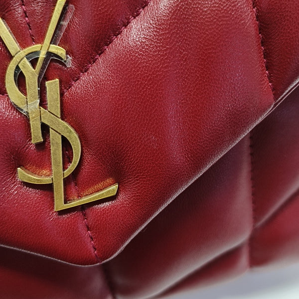 PUFFER Mini Quilted Lambskin Red