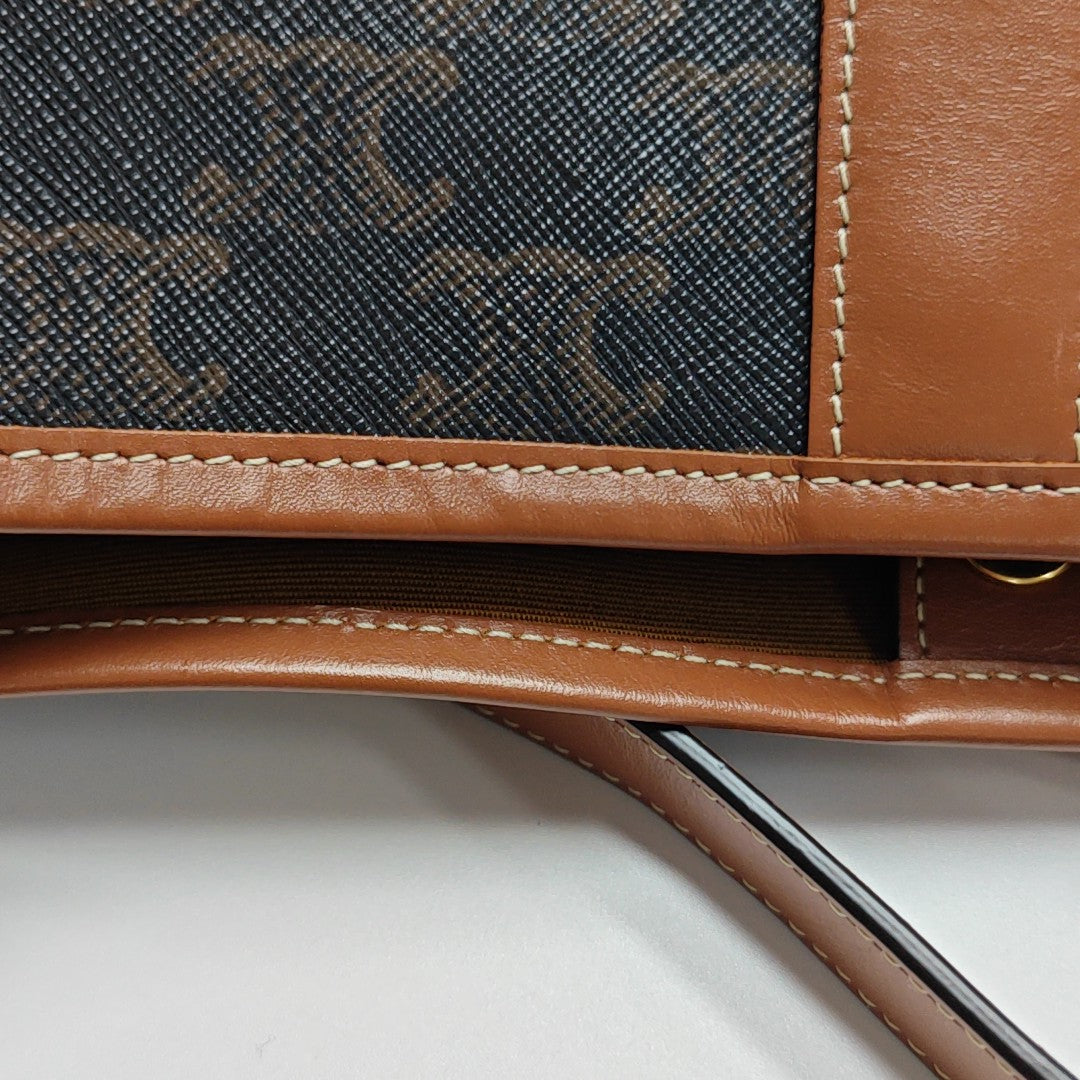 TRIOMPHE CANVAS Medium Coated Canvas Brown