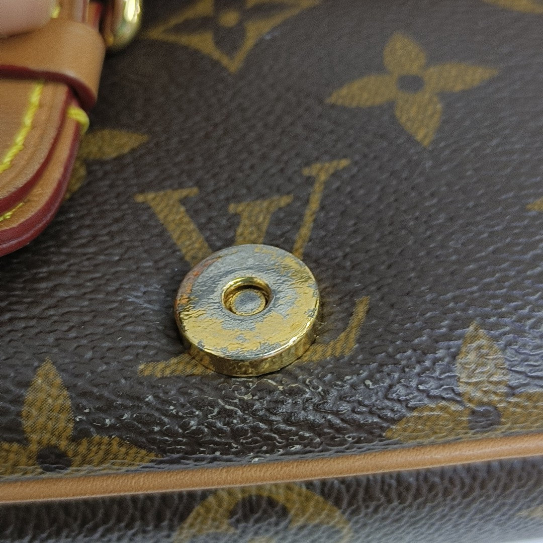DIANE Monogram Coated Canvas Brown