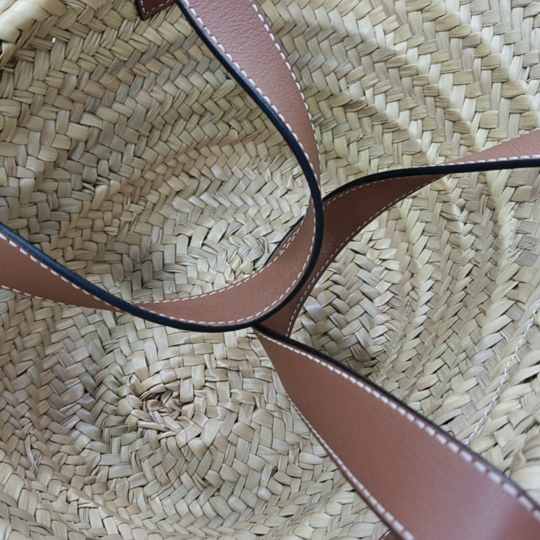 Basket Small Straw Beige